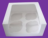 Caja para cupcakes 4 piezas